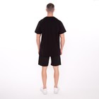 Костюм мужской (футболка/шорты), цвет чёрный/принт МИКС, размер 2XL - Фото 7