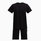 Костюм мужской (футболка/шорты), цвет чёрный/принт МИКС, размер 2XL - Фото 8