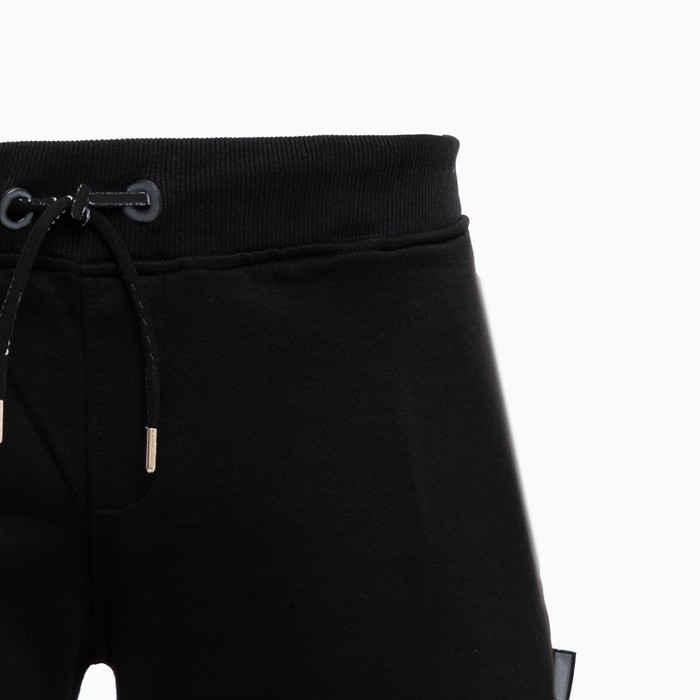 Костюм мужской (футболка/шорты), цвет чёрный/принт МИКС, размер 2XL 56120