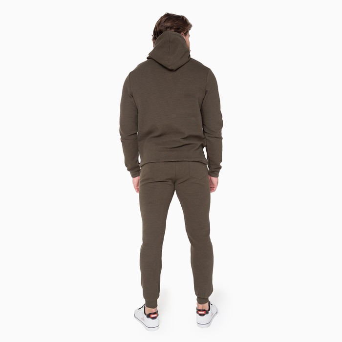 Костюм мужской (толстовка/брюки), цвет хаки, размер L 56125