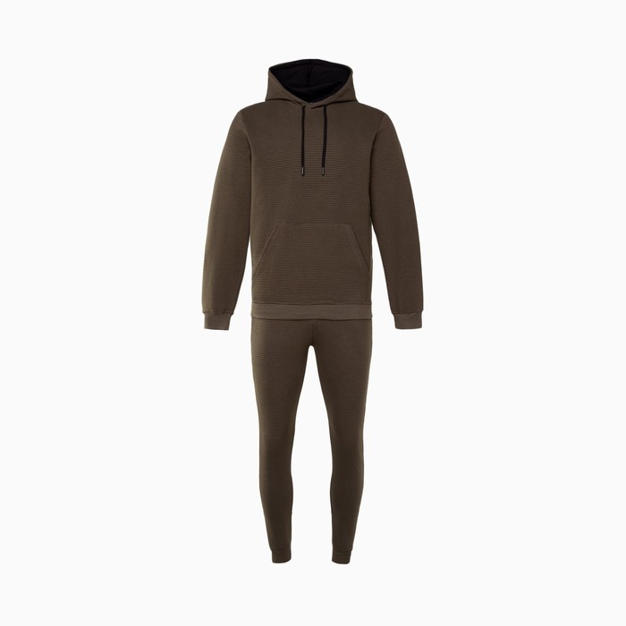 Костюм мужской (толстовка/брюки), цвет хаки, размер L 56125