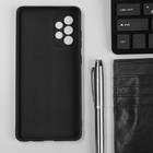 Чехол Innovation, для Samsung Galaxy A72, силиконовый, матовый, черный - Фото 7