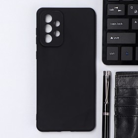 Чехол Innovation, для Samsung Galaxy A73, силиконовый, матовый, черный