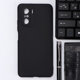 Чехол Innovation, для Xiaomi POCO F3, силиконовый, матовый, черный