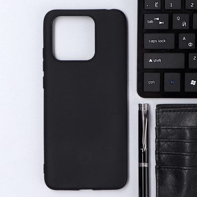 Чехол Innovation, для Xiaomi Redmi 10C, силиконовый, матовый, черный
