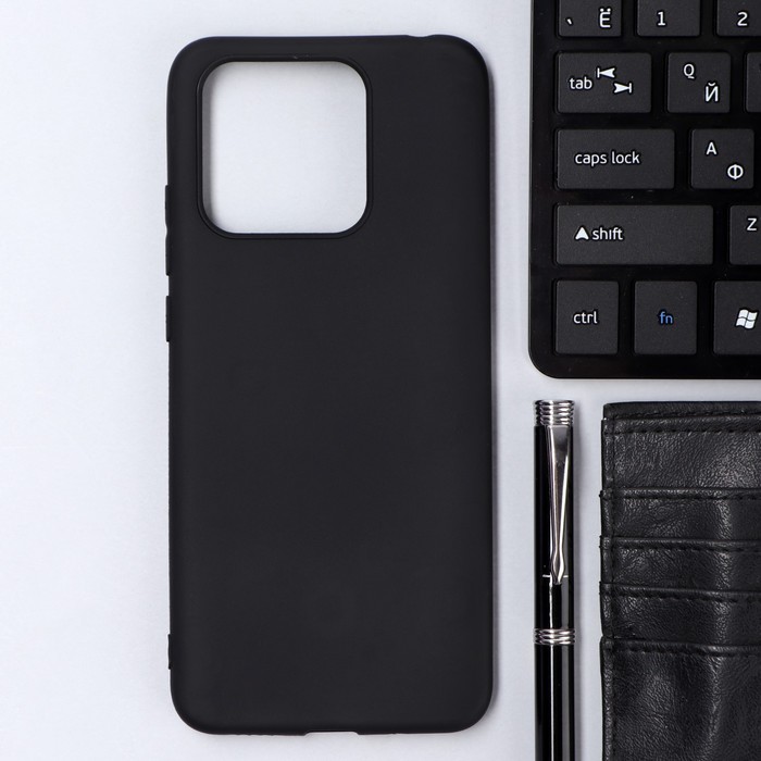 Чехол Innovation, для Xiaomi Redmi 10C, силиконовый, матовый, черный - Фото 1