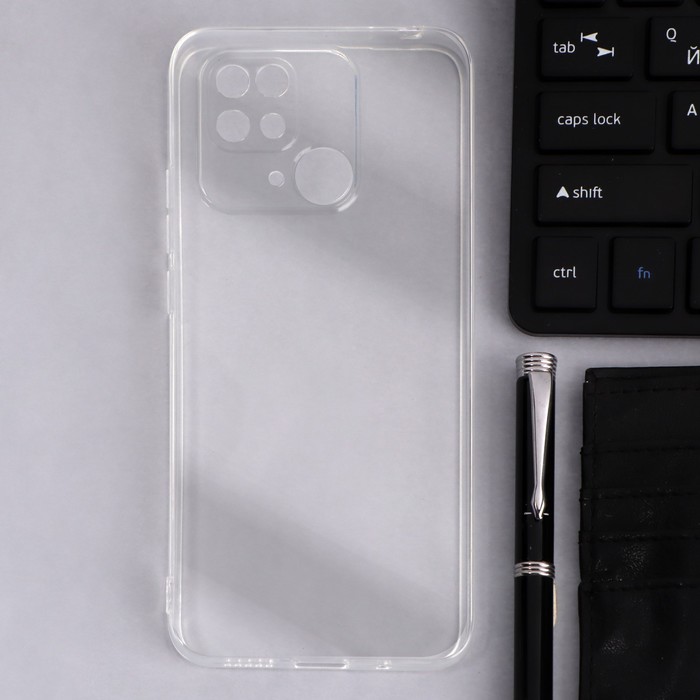 Чехол Innovation, для Xiaomi Redmi 10C, силиконовый, прозрачный - Фото 1