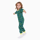 Пижама для девочки, цвет зелёный/радуга и солнце, рост 98 см - Фото 4