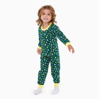 Пижама для девочки, цвет зелёный/радуга и солнце, рост 104 см - фото 321355915