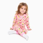 Пижама для девочки, цвет розовый/фрукты, рост 116 см 9093304