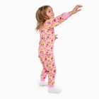 Пижама для девочки, цвет розовый/фрукты, рост 116 см 9093304