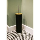 Ёршик для унитаза с подставкой SAVANNA BAMBOO, 9.5×38 см, чёрный - Фото 8