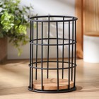 Сушилка для столовых приборов Доляна «Эстетика», 11.2×11.2×16.5 см, чёрная - Фото 2