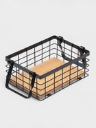 Корзина универсальная SAVANNA «Эстетика», 25×18.3×10 см, чёрная - Фото 2
