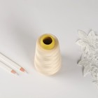 Нитки 40/2, 2700 м, цвет молочный - Фото 2