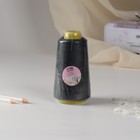 Нитки 40/2, 2700 м, тёмно-серые - Фото 3