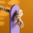 Ящик - кашпо деревянный 25х15х30 "1 сентября"  фиолетовый 9193209