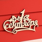 Ящик - кашпо деревянный 25х15х30 "1 сентября"  красный 9193214