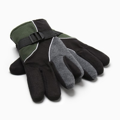 Перчатки мужские двухслойные MINAKU, 26 см, серые, хаки