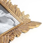 Фоторамка полистоун 10х15 см "Пёрышки" золото 19х25,5 см - фото 21725569