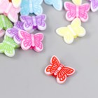Бусины для творчества пластик "Бабочки яркие" набор 20 гр 0,3х1,4х1,1 см - Фото 2