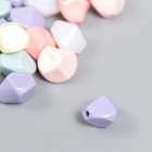 Бусины для творчества пластик "Ромб с гранями. Пастель" матовые набор 20 гр 0,8х1,2х1,4 см - фото 24315507