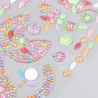 Наклейка пластик стразы "Кошечка" МИКС 19х9 см - фото 24636340