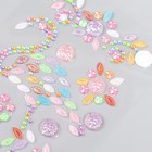 Наклейка пластик стразы "Фламинго" МИКС 19х9 см - Фото 4
