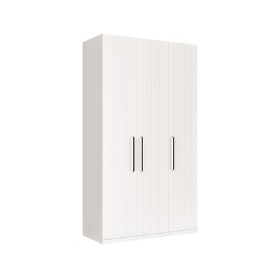 Шкаф трёхстворчатый «Валенсия 13.12», 1260×542×2253 мм, цвет белый шагрень