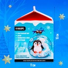 Набор для опытов «Ёлочная игрушка: Шар с пингвином», диаметр 10 см - фото 3204995