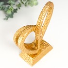 Сувенир полистоун "Два сердца в одном" золото 20,5х17х7 см - фото 21726180