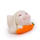Миниатюра кукольная «Милый зайчик с морковкой», размер: 3,4 × 3 × 2,5 см - Фото 2