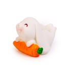Миниатюра кукольная «Милый зайчик с морковкой», размер: 3,4 × 3 × 2,5 см - Фото 4