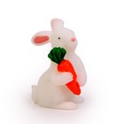 Миниатюра кукольная «Заяц с морковкой», размер: 2,5 × 3 × 3,5 см - Фото 2