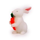 Миниатюра кукольная «Заяц с морковкой», размер: 2,5 × 3 × 3,5 см - Фото 3