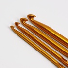 Набор двусторонних крючков для вязания, d=1/2.3/4.5/6.7/8 мм, 13.5 см, 4 шт., МИКС - Фото 4