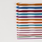 Набор крючков для вязания, d = 2-10 мм, 14,5 см, 14 шт, цвет разноцветный - фото 6674267