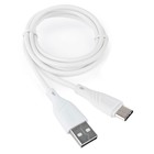 Кабель Cablexpert CCB-USB2-AMCMO1-1MW, Type-C - USB, 3 А, 1 м, быстрая зарядка, белый - фото 319010583