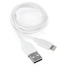 Кабель Cablexpert CCB-USB-AMAPO2-1MW, Lightning - USB, 2.1 А, 1 м, зарядка + передача данных 9222990 - фото 9917393