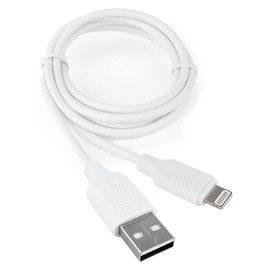 Кабель Cablexpert CCB-USB-AMAPO2-1MW, Lightning - USB, 2.1 А, 1 м, зарядка + передача данных 9222990