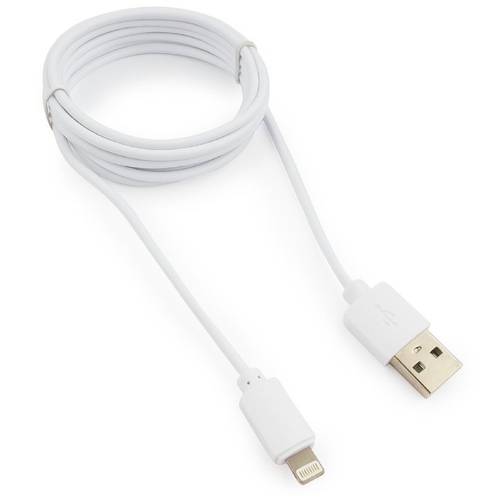 Кабель Гарнизон GCC-USB2-AP2-6-W, Lightning - USB, 1.8 м, белый - фото 51456898