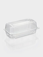 Контейнер одноразовый с неразъёмной крышкой ПР-К-27 «А», пластик, 24×12.9×8.9 см, внутр. 21.3×9.9×7.8 см, прозрачный - Фото 1