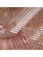 Контейнер одноразовый с неразъёмной крышкой ПР-К-27 «А», пластик, 24×12.9×8.9 см, внутр. 21.3×9.9×7.8 см, прозрачный - Фото 8