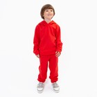 Костюм детский (толстовка, брюки) НАЧЁС, цвет красный, рост 98 см - фото 319010675