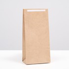 Пакет крафт бумажный фасовочный, прямоугольное дно, с клеевой лентой 8 х 5 х 17 см - фото 320434514