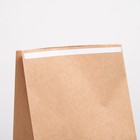 Пакет крафт бумажный фасовочный, прямоугольное дно, с клеевой лентой 24 х 14 х 40 см (комплект 50 шт) - фото 24517697