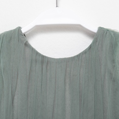 Платье нарядное для девочки KAFTAN, зелёное, размер 28 (86-92 см)