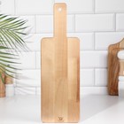 Доска разделочная и сервировочная ЛАПТА с ручкой, 42х13,5х1,8 см, береза - фото 28096750