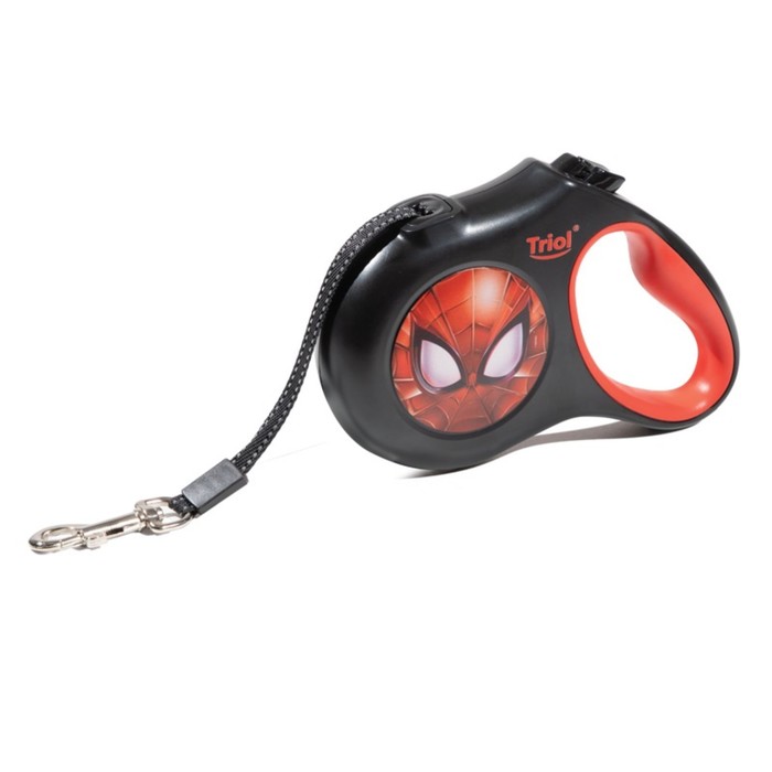 Поводок-рулетка для собак Marvel Человек-паук, с лентой 5 м до 12 кг, размер S