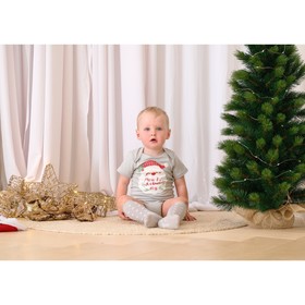 Боди Крошка Я «Мой первый НГ», рост 74-80 см, серое